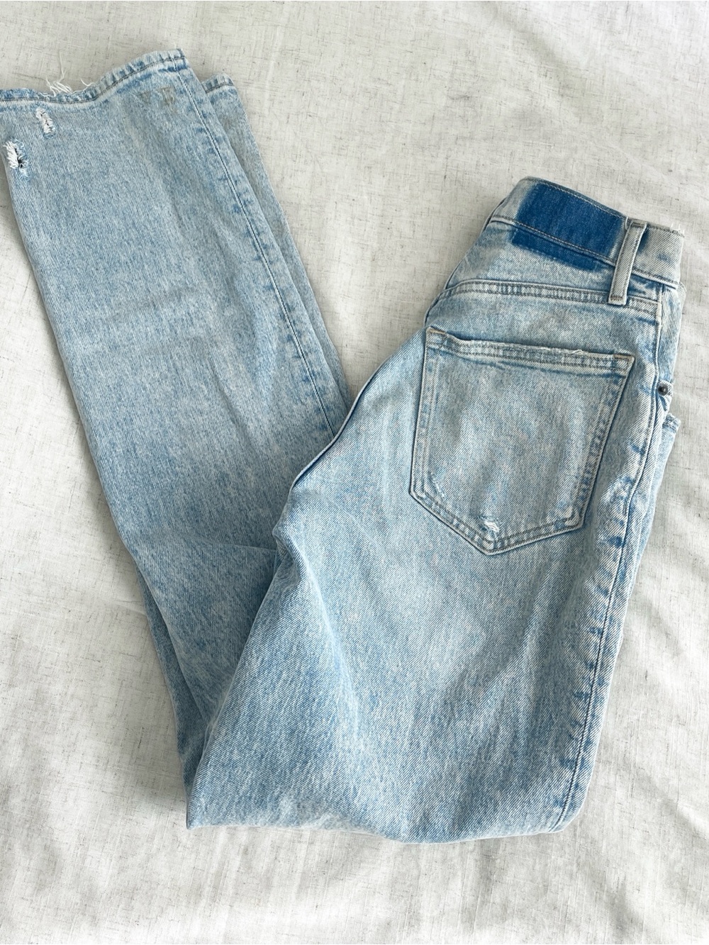 Abercrombie & fitch Classic High-Rise Straight Leg Women Jeans - Light Blue - Picture 2 of 4